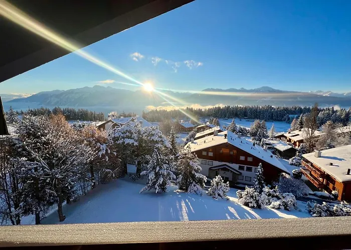 Attique - Vue Plongeante Sur Le De La Moubra * Crans-Montana