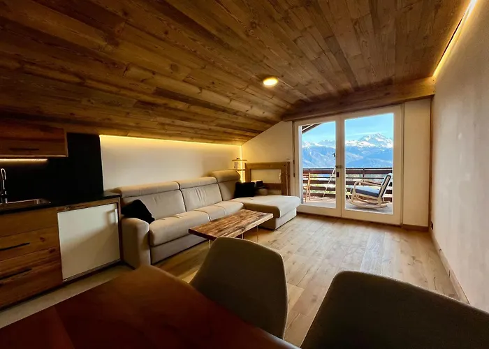 Attique - Vue Plongeante Sur Le De La Moubra Crans-Montana