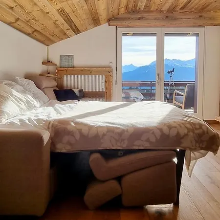 Attique - Vue Plongeante Sur Le De La Moubra Crans-Montana